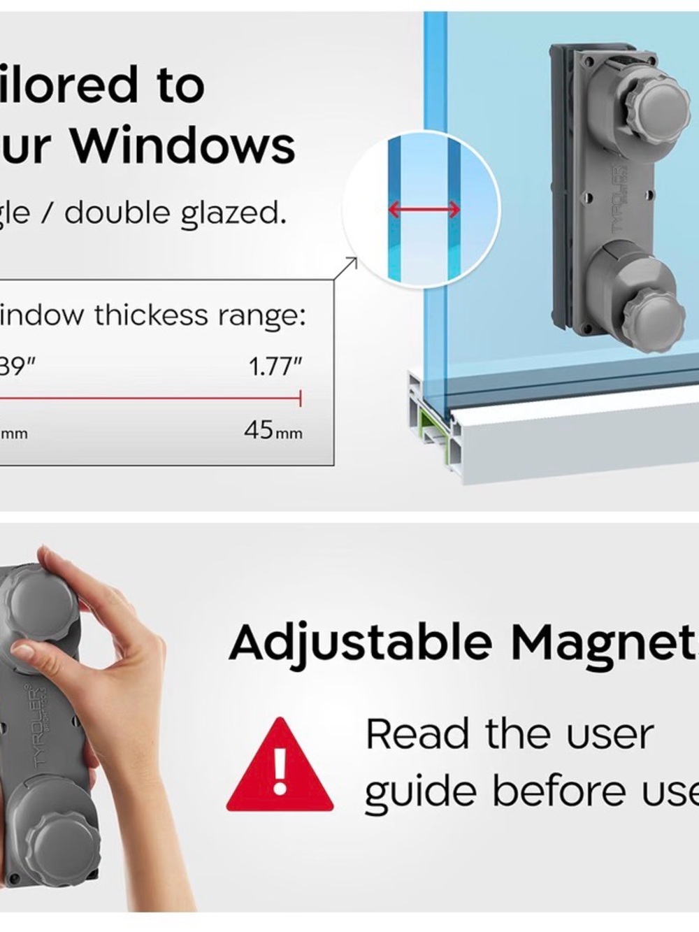Magnetic Window Cleaner Tool - Picture 5 of 6